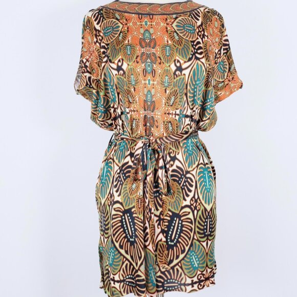 Jean Paul Gaultier Soleil M / L dress tunic top skirt palm print long - Picture 9 of 16